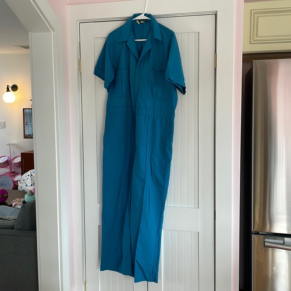 1970’s Robbins egg blue Sears Putter Suit Utility Coverall